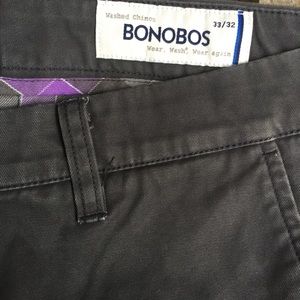 Bonobos dark grey chinos. 33x32.